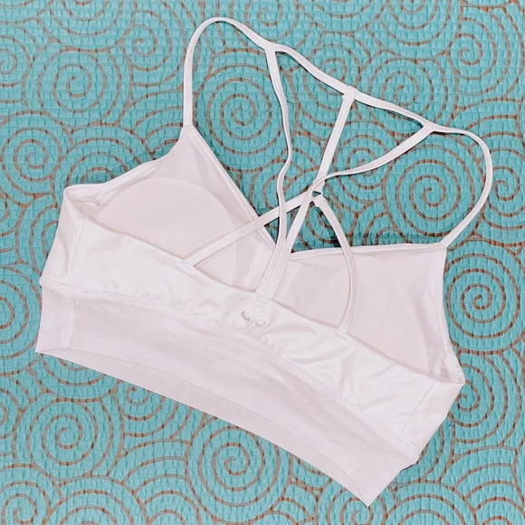 ALO Yoga Lavish Bra White Size L NWOT - Picture 2 of 8